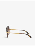 Dolce & Gabbana DG4373 square-frame acetate sunglasses, imported from the UK