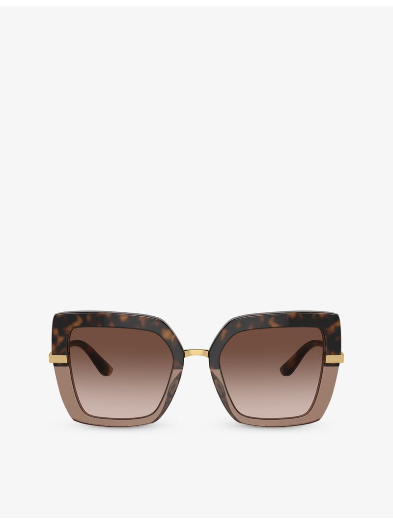 Dolce & Gabbana DG4373 square-frame acetate sunglasses, imported from the UK