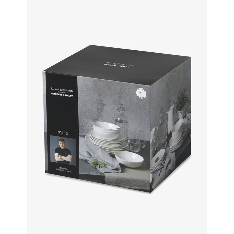 Royal Doulton Gordon Ramsay Maze 12-piece stoneware crockery set (British brand)