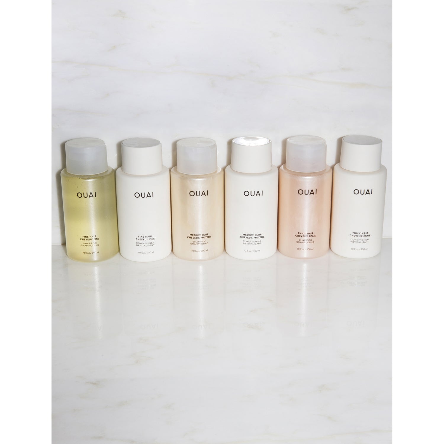 OUAI conditioner fine hair 300ml bottle, UK version