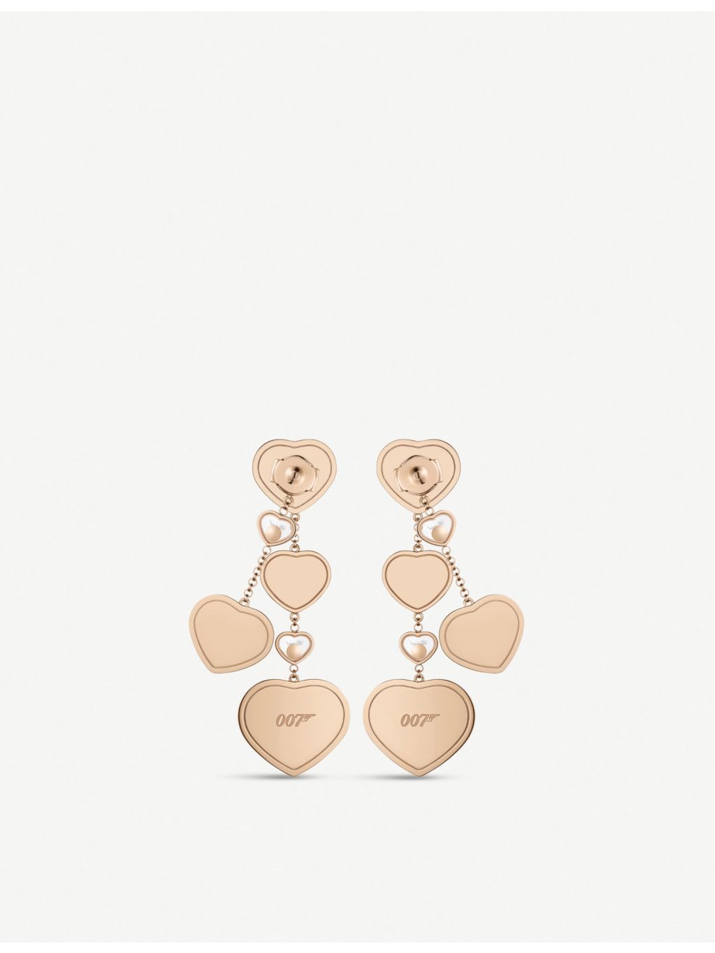Chopard Happy Hearts earrings 18ct rose gold 0.31ct, UK version