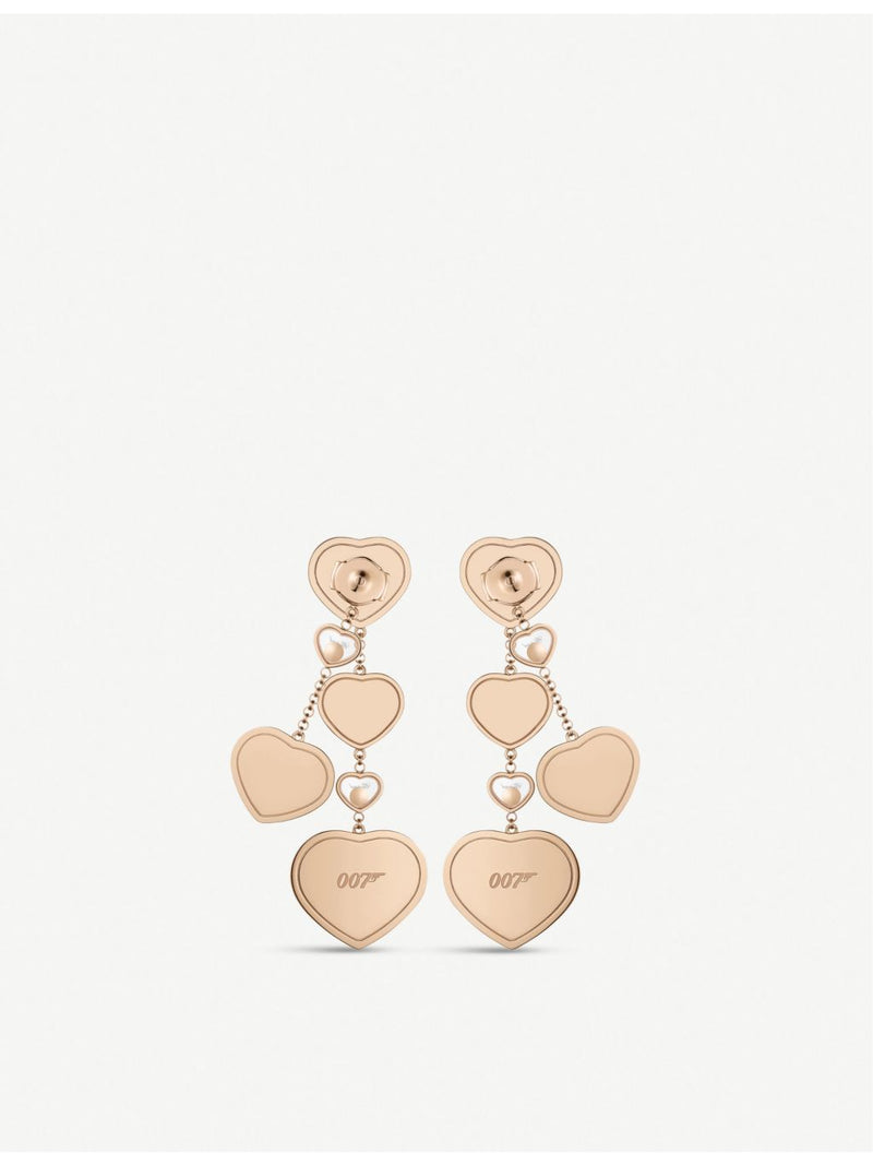 Chopard Happy Hearts earrings 18ct rose gold 0.31ct, UK version