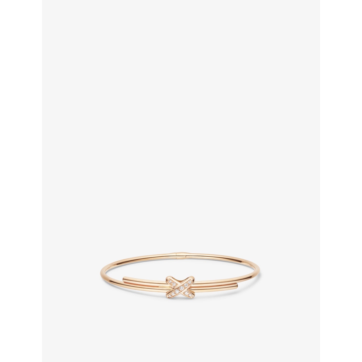 Chaumet Jeux de Liens 18ct rose-gold and diamond bracelet, UK version