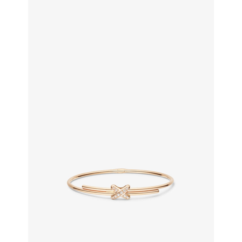 Chaumet Jeux de Liens 18ct rose-gold and diamond bracelet, UK version