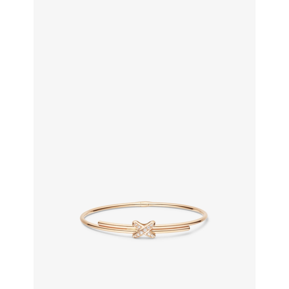 Chaumet Jeux de Liens 18ct rose-gold and diamond bracelet, UK version