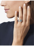 Chaumet Joséphine Aigrette 18ct white gold aquamarine diamond ring (British brand)