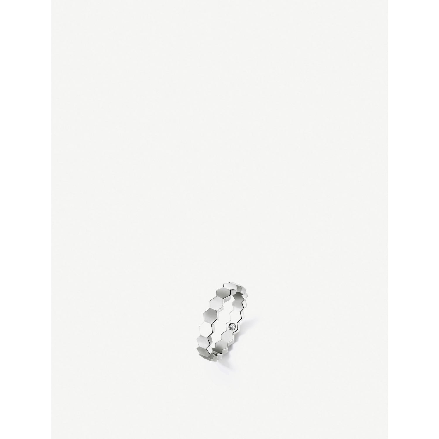 Bee de Chaumet 18ct white gold and diamond ring - 53mm