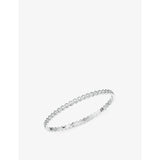 Bee de Chaumet 18ct white-gold and 1.86ct diamond bangle - 16cm