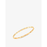 Bee de Chaumet 18ct yellow-gold and 0.95ct diamond bangle - 16cm