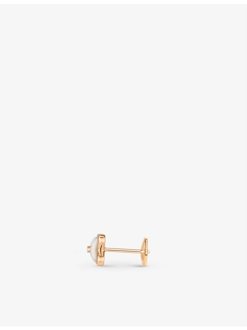 Chaumet single earring 18ct rose gold diamond mother-of-pearl (British brand)