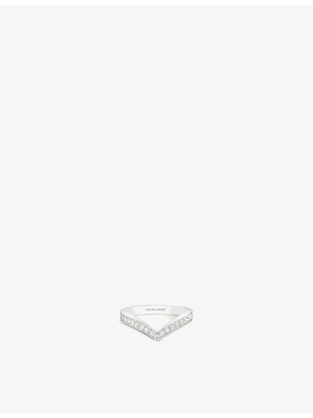 Chaumet Joséphine Aigrette 18ct white-gold and diamond ring, imported from the UK