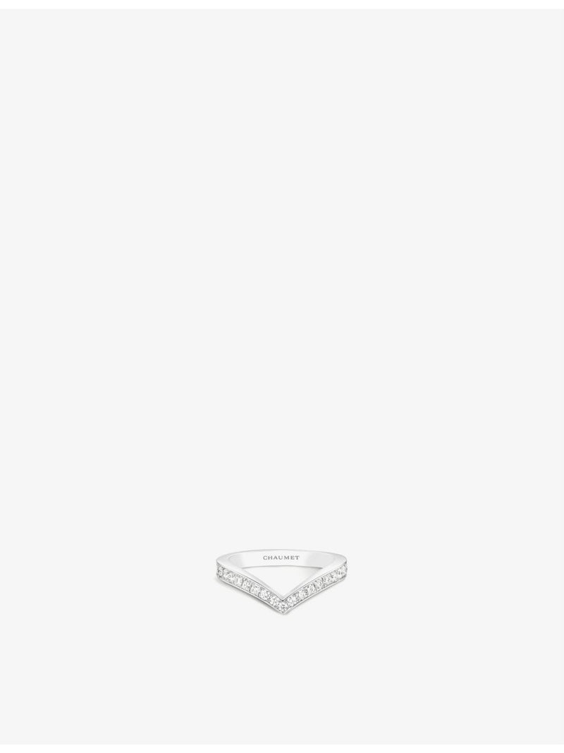 Chaumet Joséphine Aigrette 18ct white-gold and diamond ring, imported from the UK