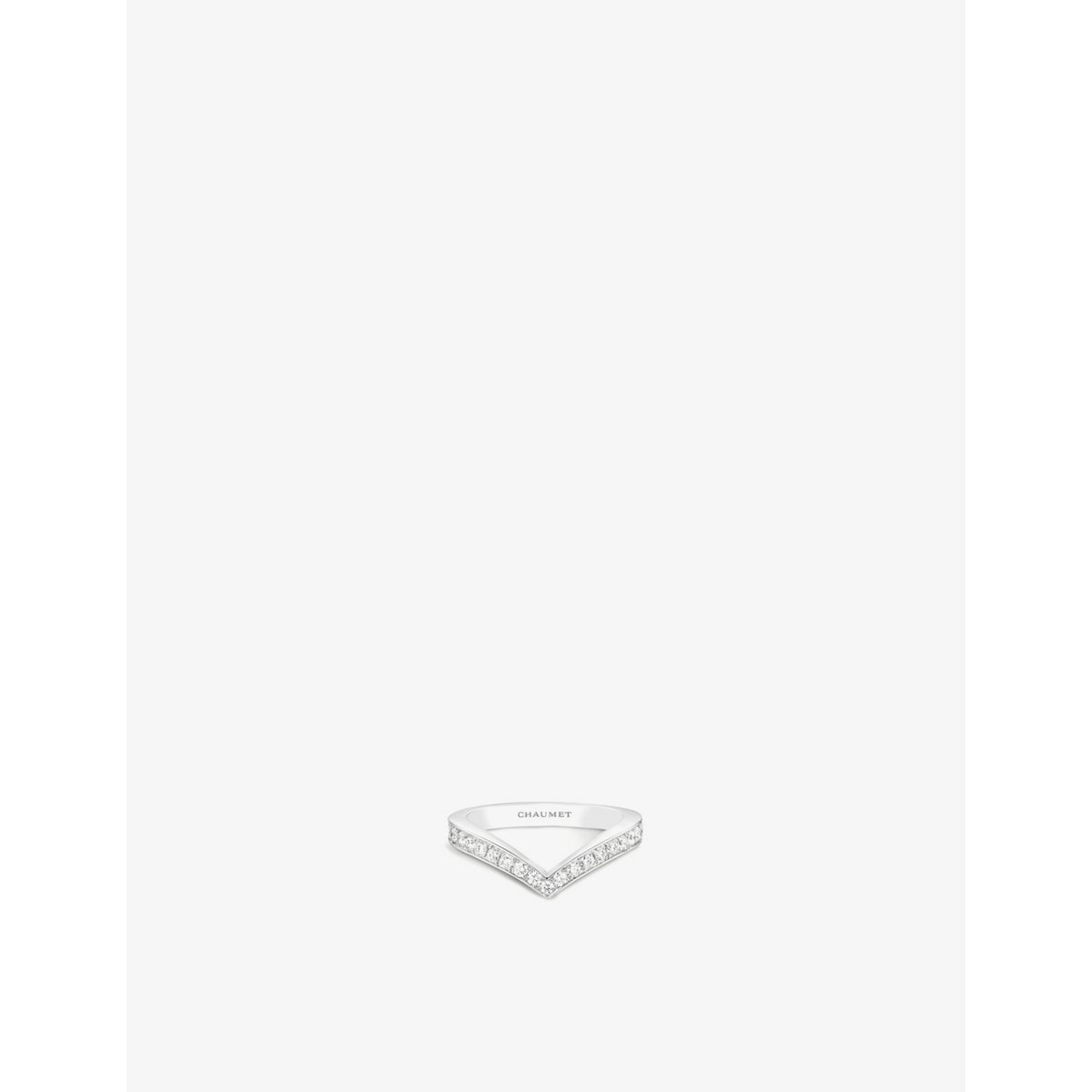 Joséphine Aigrette 18ct white-gold and diamond ring - 53mm