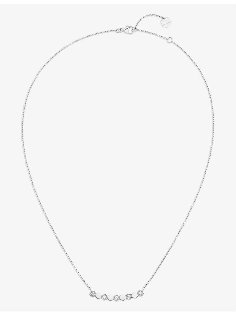 Chaumet bee de Chaumet 18ct white-gold diamond necklace 0.20ct - British product
