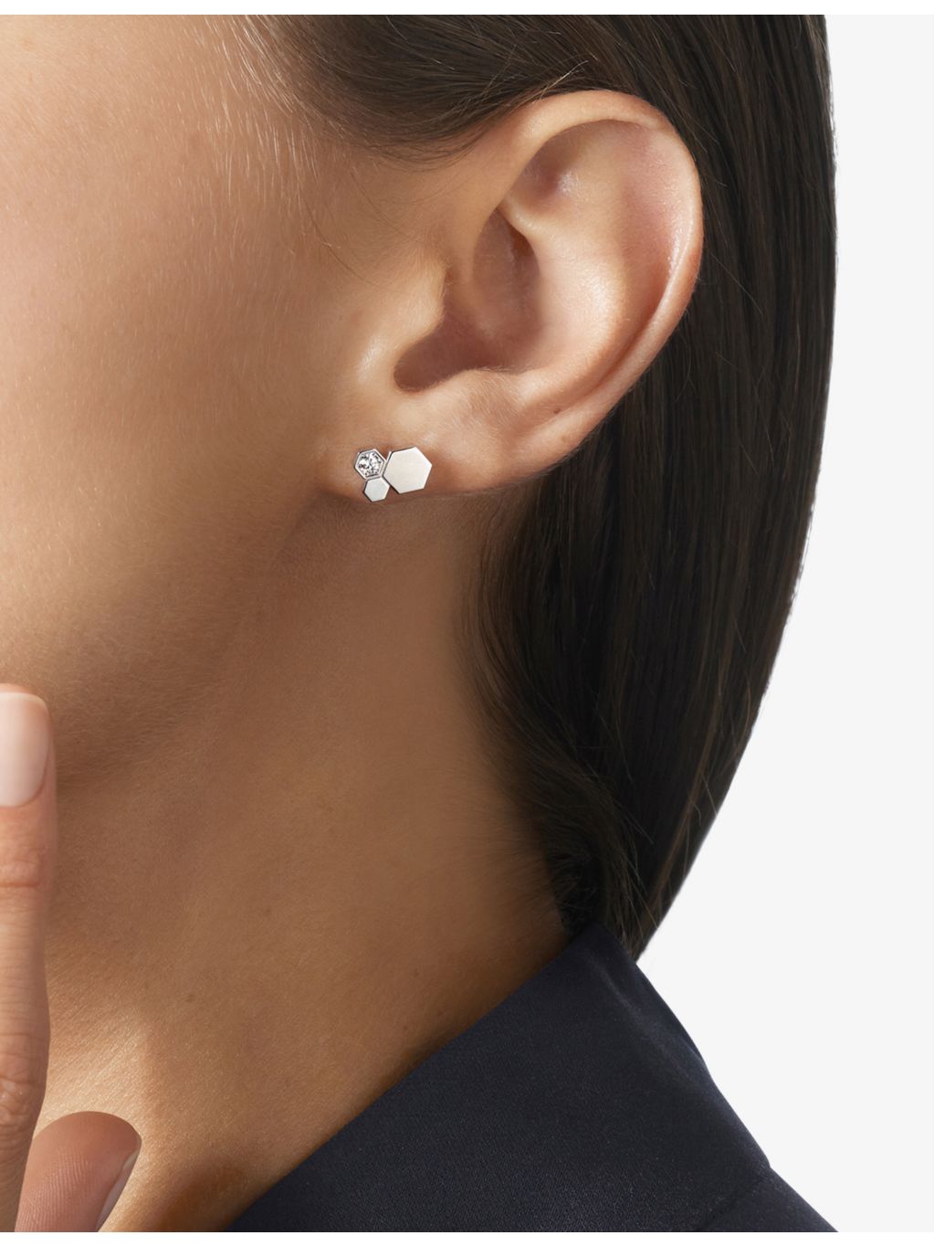 Chaumet Bee de Chaumet 18ct white-gold diamond earrings, imported from the UK