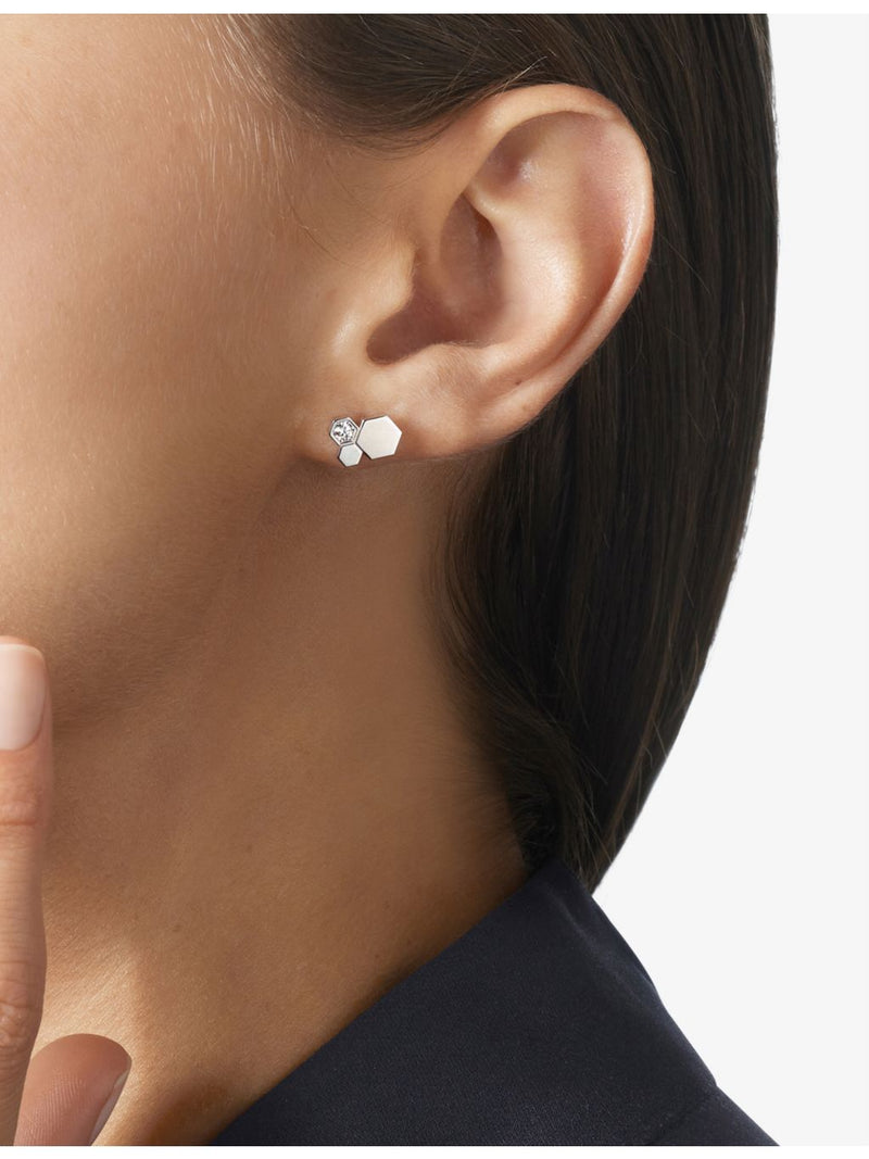 Chaumet Bee de Chaumet 18ct white-gold diamond earrings, imported from the UK