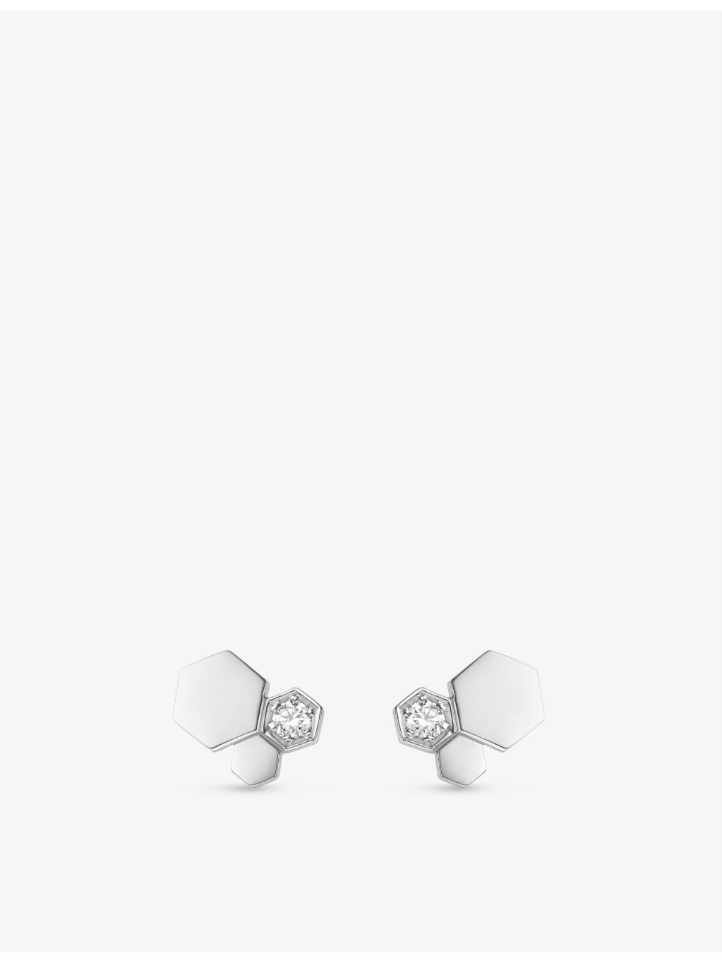 Chaumet Bee de Chaumet 18ct white-gold diamond earrings, imported from the UK