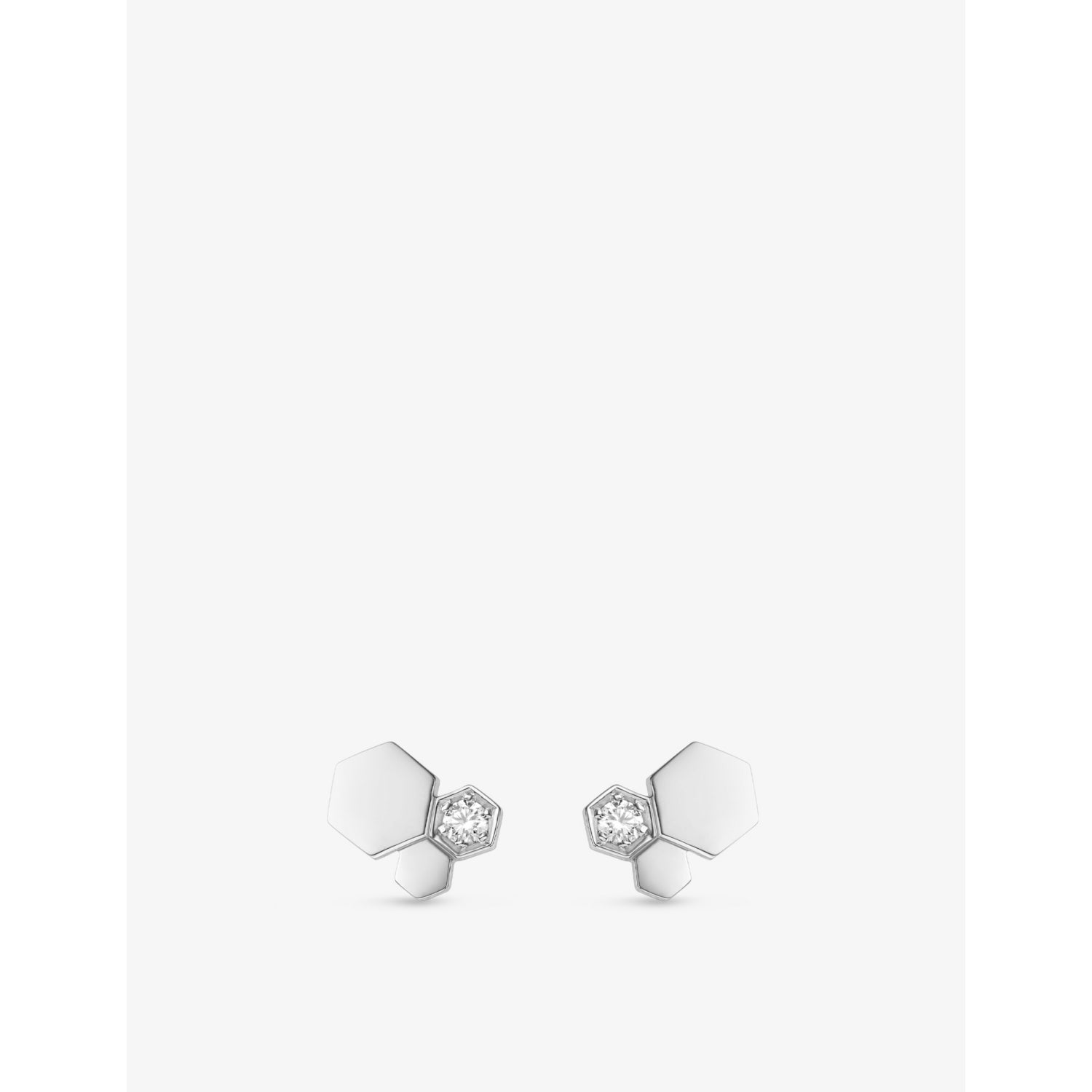 Chaumet Bee de Chaumet 18ct white-gold diamond earrings, imported from the UK