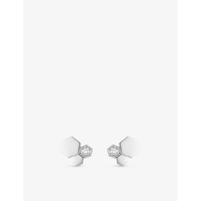 Chaumet Bee de Chaumet 18ct white-gold diamond earrings, imported from the UK
