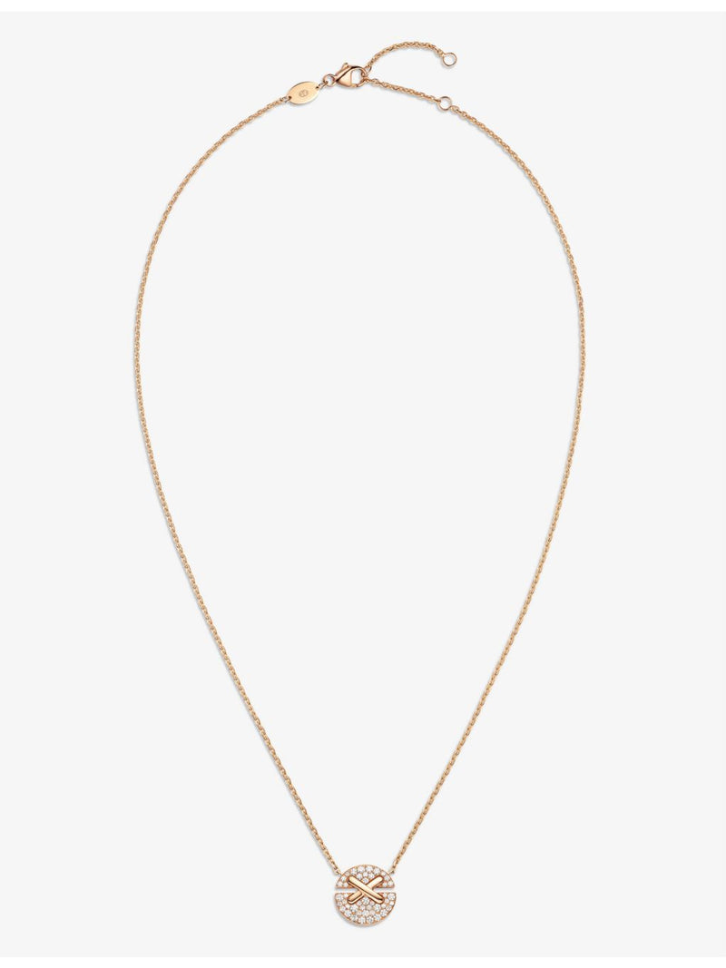 Chaumet pendant necklace 18ct rose gold diamond small - British product