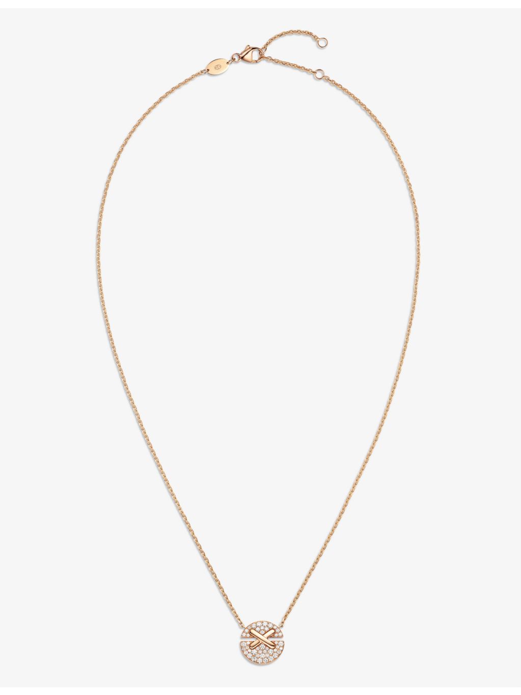 Chaumet pendant necklace 18ct rose gold diamond small - British product
