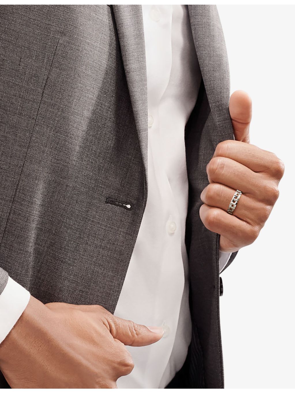 Tiffany & Co. T True wide ring 18ct white gold, UK version