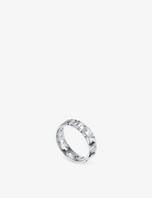 Tiffany & Co. T True Wide 18ct White-Gold Ring