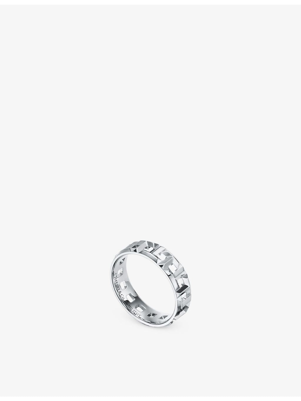 Tiffany & Co. T True wide ring 18ct white gold, UK version
