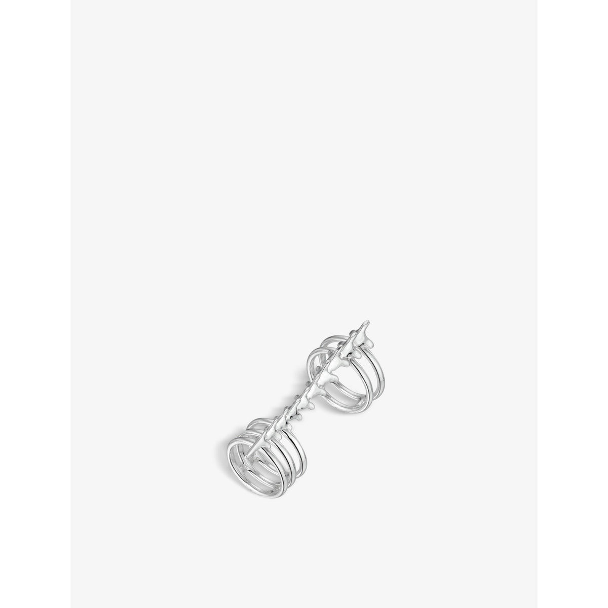 Serpent Trace sterling silver ring - M