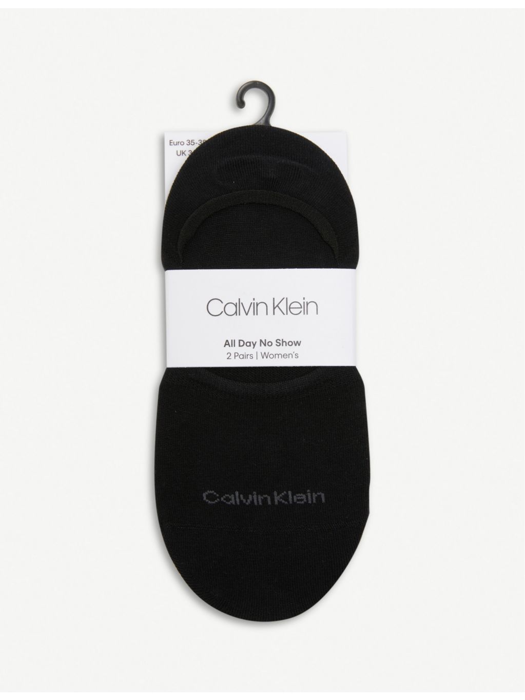 Calvin Klein no-show cotton-blend socks pack of two, imported from the UK