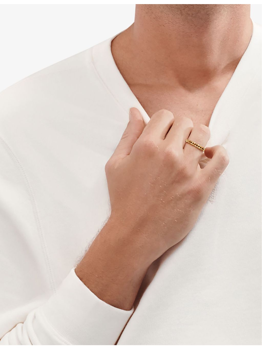 Tiffany & Co 18ct yellow gold T True narrow ring, UK version