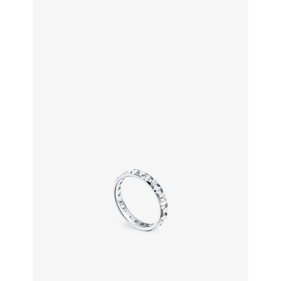 selfridges Tiffany T True Narrow 18ct White-Gold Ring- Buy online at McGrocer