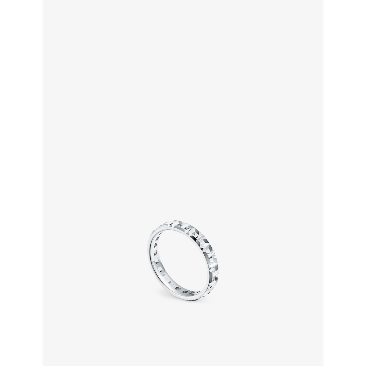 Tiffany T True Narrow 18ct white-gold ring - 4.5