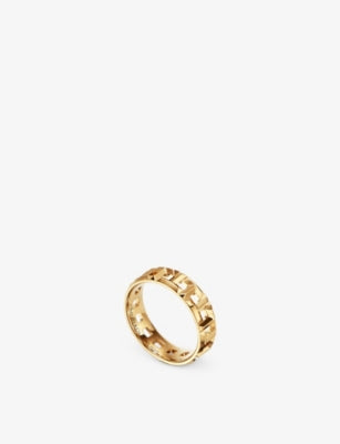 Tiffany T True Wide 18ct Yellow-Gold Ring