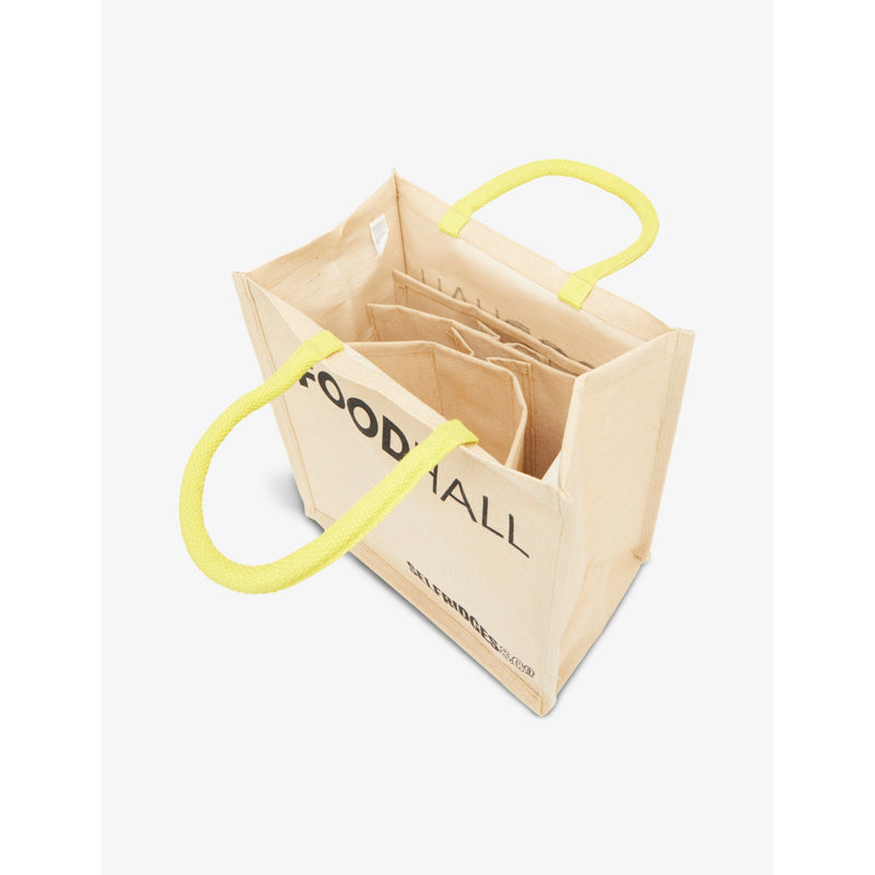 Selfridges canvas wine carrier bag, imported from the UK