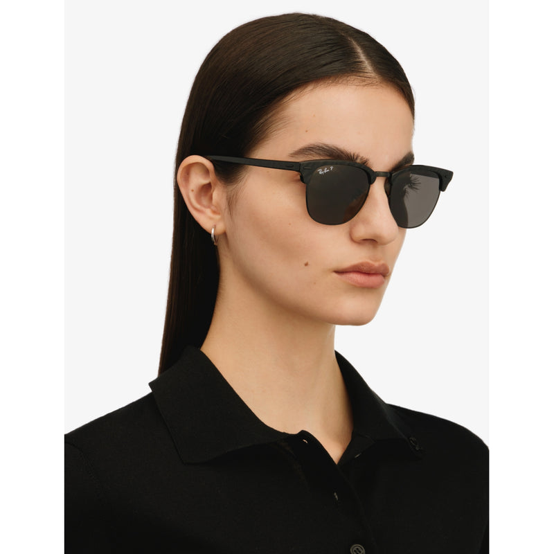 Ray-Ban Clubmaster acetate sunglasses polarized black (British brand)