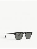 Ray-Ban Clubmaster acetate sunglasses polarized black (British brand)