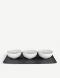 Villeroy & Boch porcelain dip bowl and platter set (British brand)