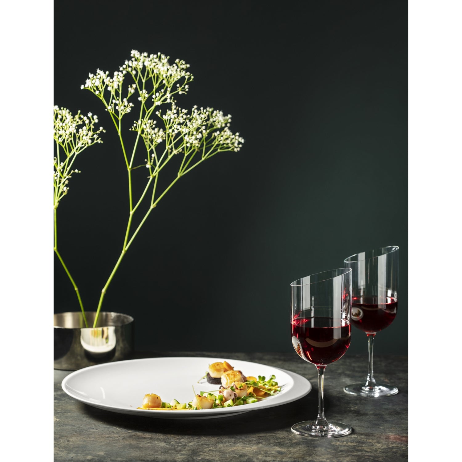 Villeroy & Boch NewMoon crystal wine goblet set of four - British product