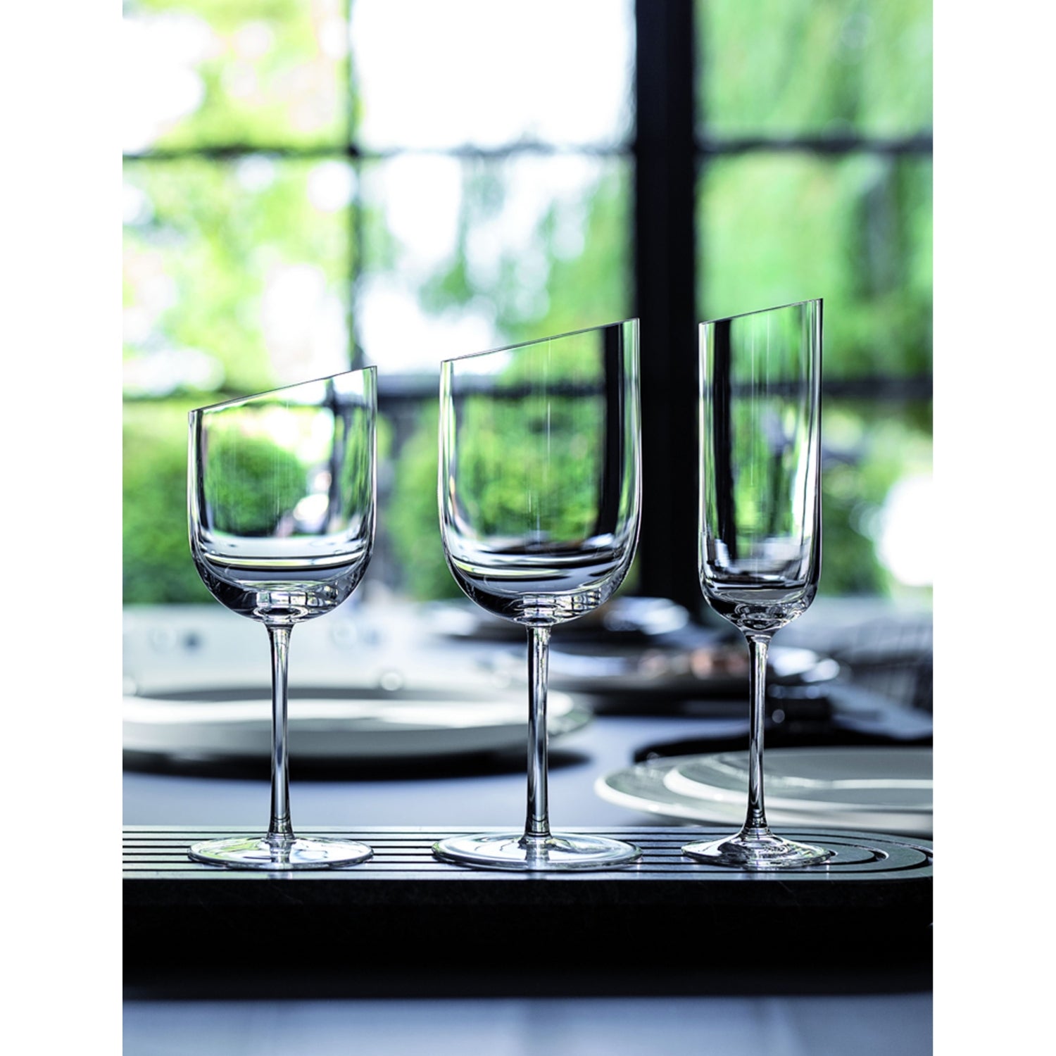 Villeroy & Boch NewMoon crystal wine goblet set of four - British product