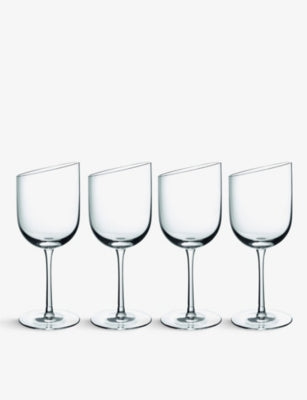 Villeroy & Boch NewMoon crystal wine goblet set of four - British product
