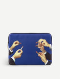 Seletti canvas laptop case lipstick print 13-inch, imported from the UK