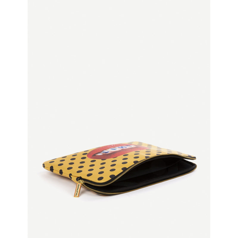 Seletti canvas laptop case TOILERPAPER mouth print 13-inch - British product