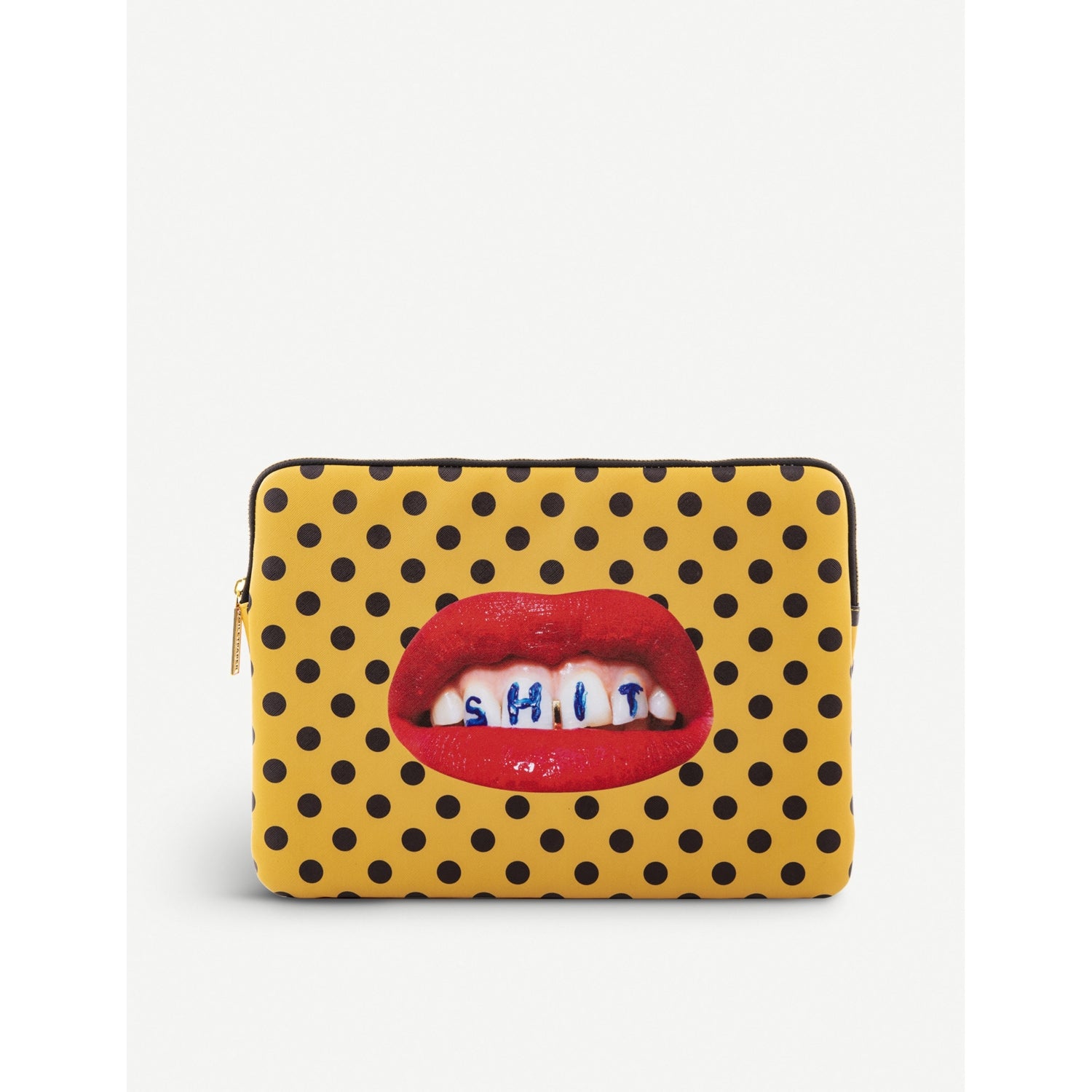 Seletti canvas laptop case TOILERPAPER mouth print 13-inch - British product
