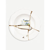Seletti Marcantonio Kintsugi porcelain soup plate 22cm, UK version