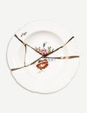 Seletti Kintsugi porcelain soup plate 22cm, UK version
