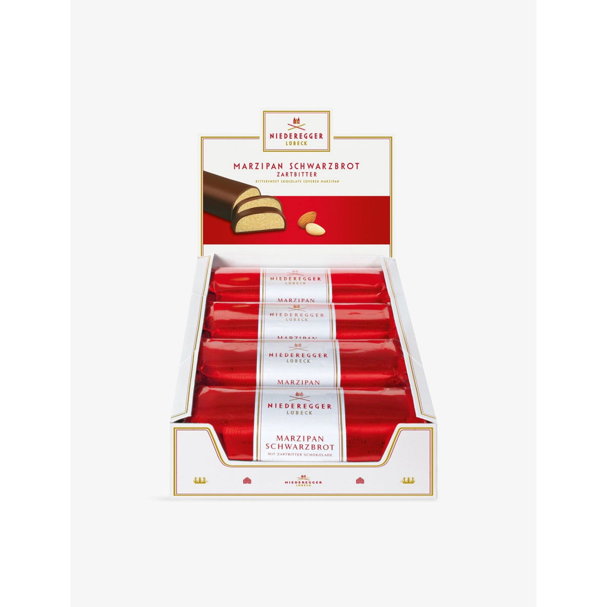 Neideregger dark chocolate marzipan loaf 200g - British product