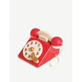 Le Toy Van vintage wooden phone with spinning wheel - British product