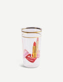 Seletti TOILETPAPER tongue printed glass 15cm, UK version