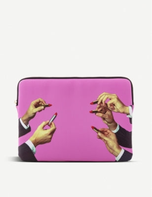 Seletti lipstick print laptop case 13 inch, imported from the UK